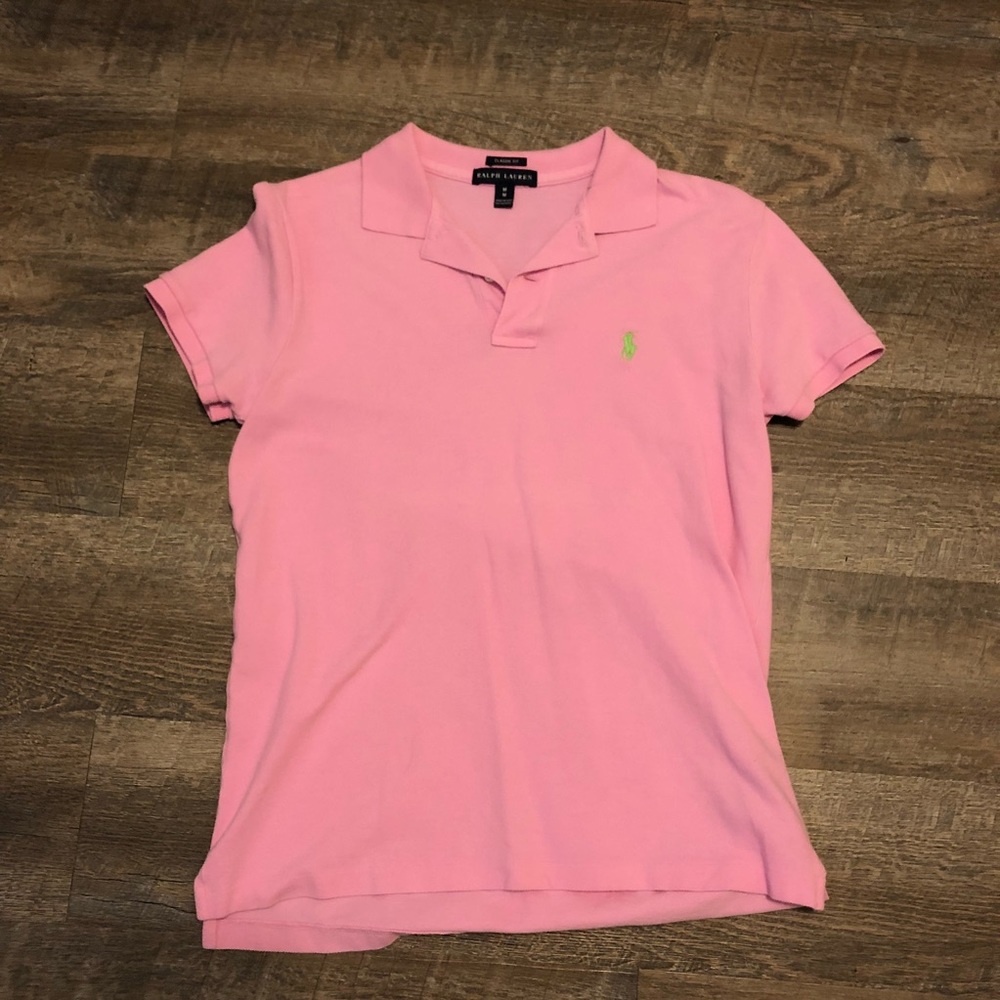 Light Pink Ralph Lauren Short Sleeve Polo
